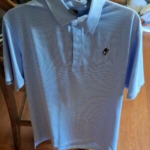 Classic Blue Checkered Polo Shirt (Mgs006)